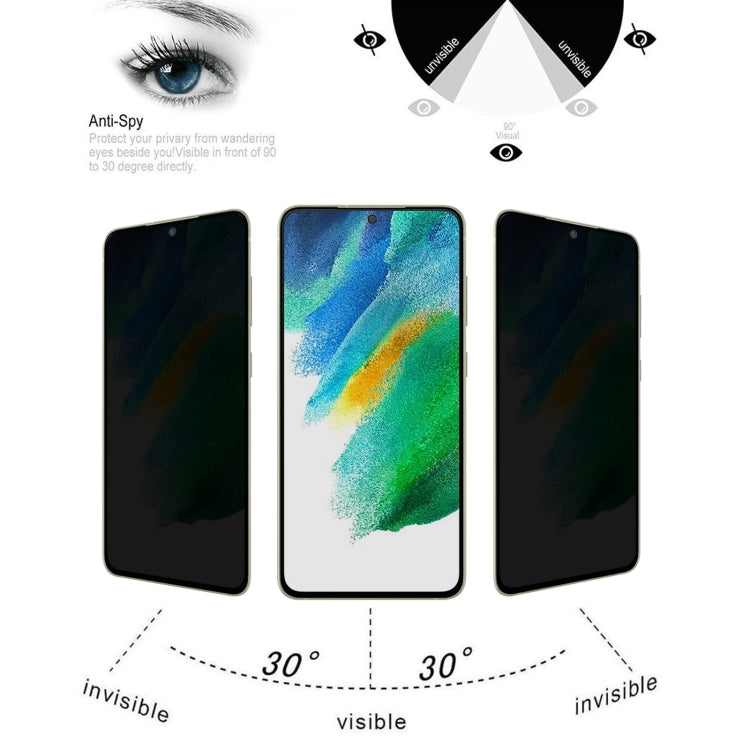 For Samsung Galaxy S21 FE 5G Flat Surface Privacy Tempered Glass Film