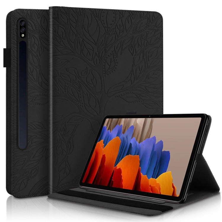 For Samsung Galaxy Tab S9 / S8 / S7 Life Tree Series Horizontal Flip Leather Tablet Case