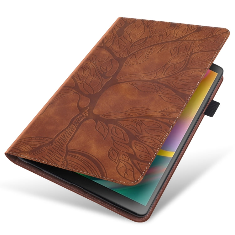 For Samsung Galaxy Tab S9 / S8 / S7 Life Tree Series Horizontal Flip Leather Tablet Case