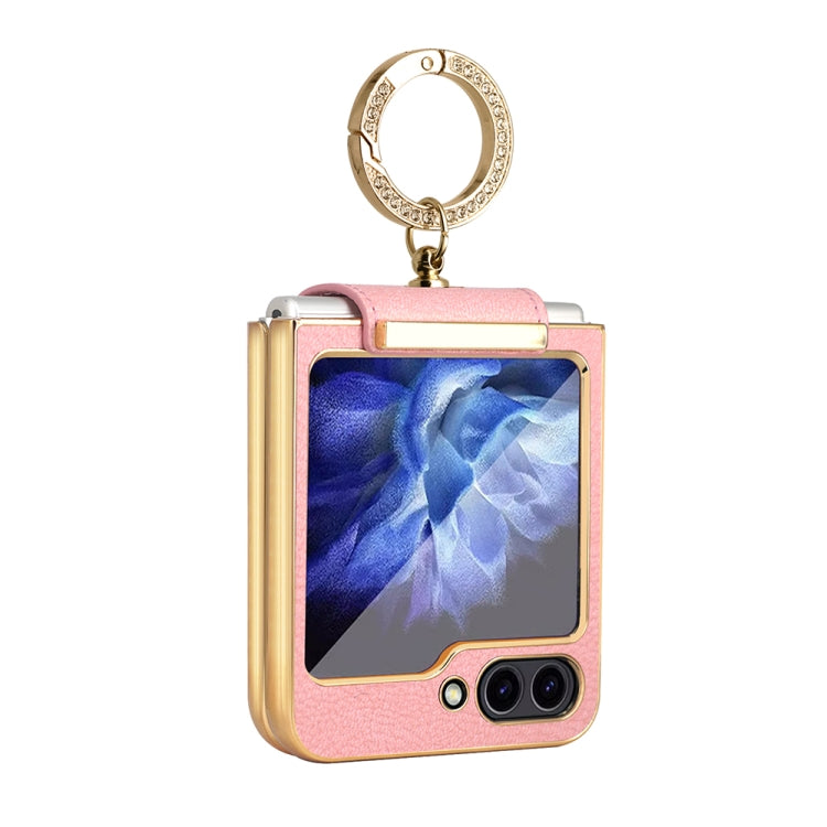 For Samsung Galaxy Z Flip5 Colorful PU Phone Case with Ring Holder