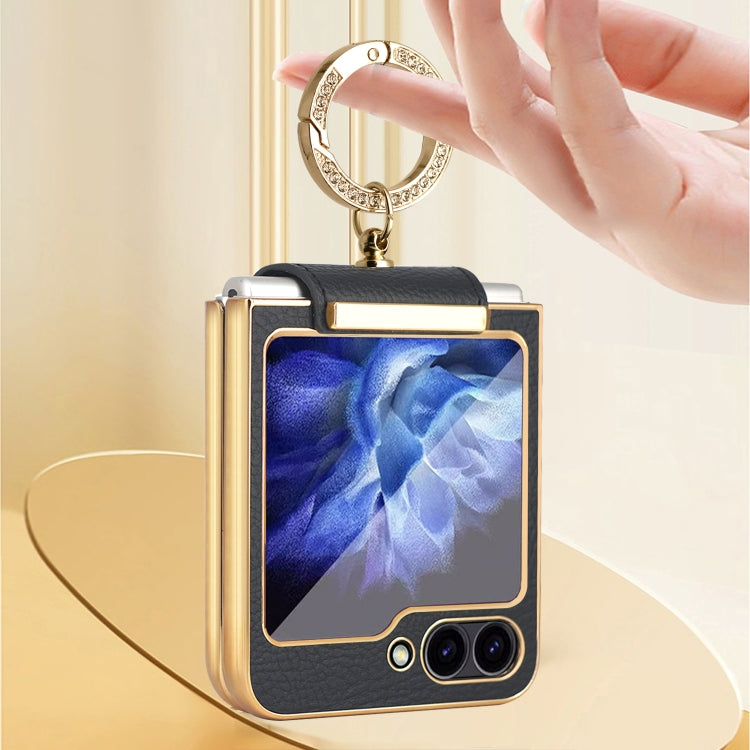 For Samsung Galaxy Z Flip7 FE / Flip6 Colorful PU Phone Case with Ring Holder