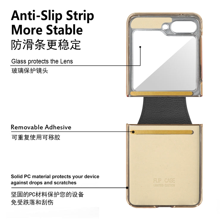 For Samsung Galaxy Z Flip7 FE / Flip6 Colorful PU Phone Case with Ring Holder