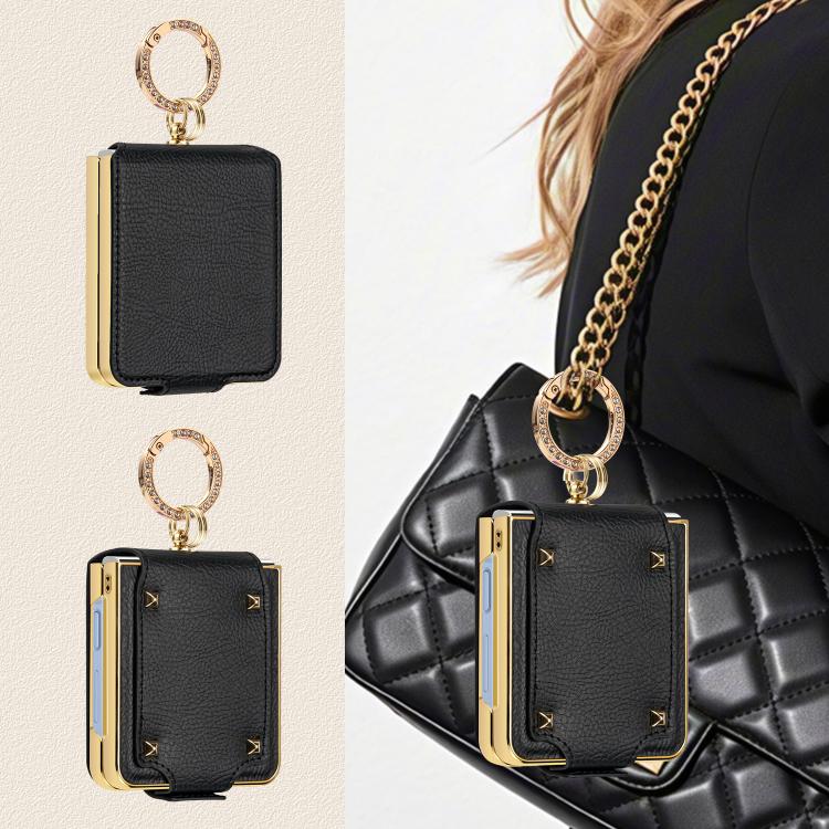 For Samsung Galaxy Z Flip7 5G Colorful PU Phone Case with Ring Holder