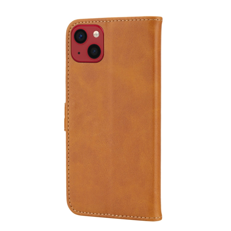 For iPhone 15 Embossed Happy Cat Pattern Flip Leather Phone Case