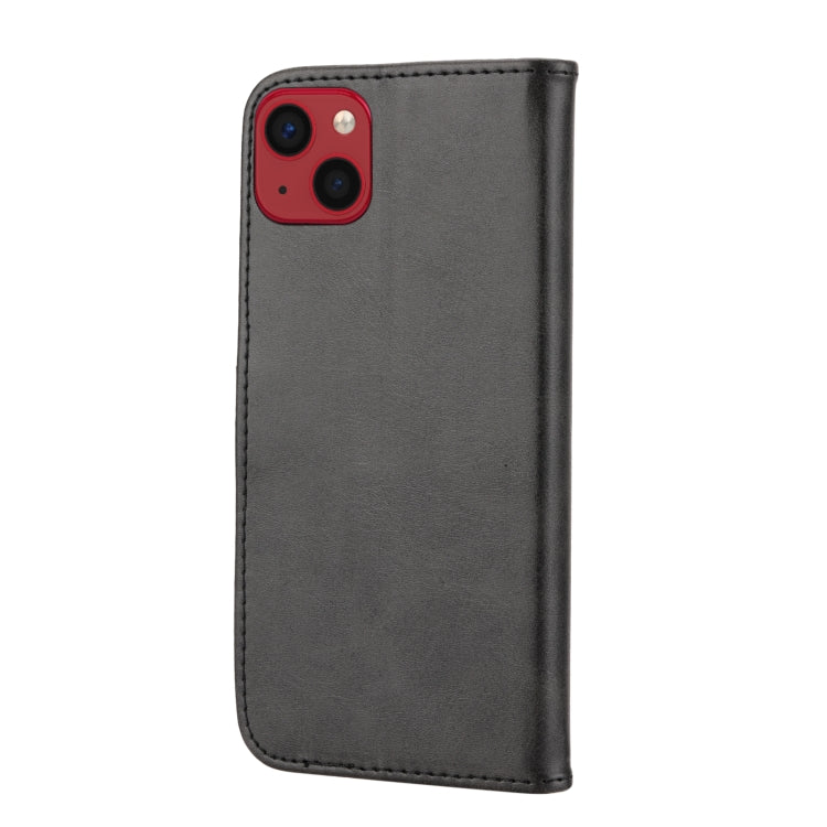For iPhone 15 Embossed Happy Cat Pattern Flip Leather Phone Case
