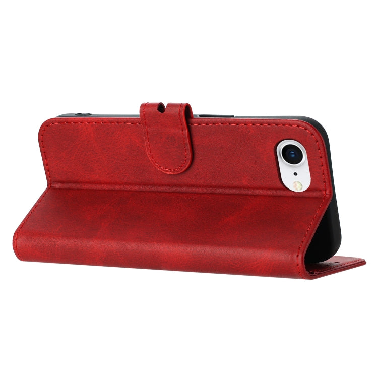 For iPhone 17e / 16e Embossed Happy Cat Pattern Flip Leather Phone Case