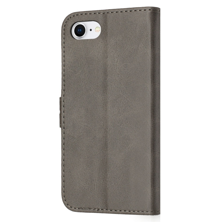 For iPhone 17e / 16e Embossed Happy Cat Pattern Flip Leather Phone Case