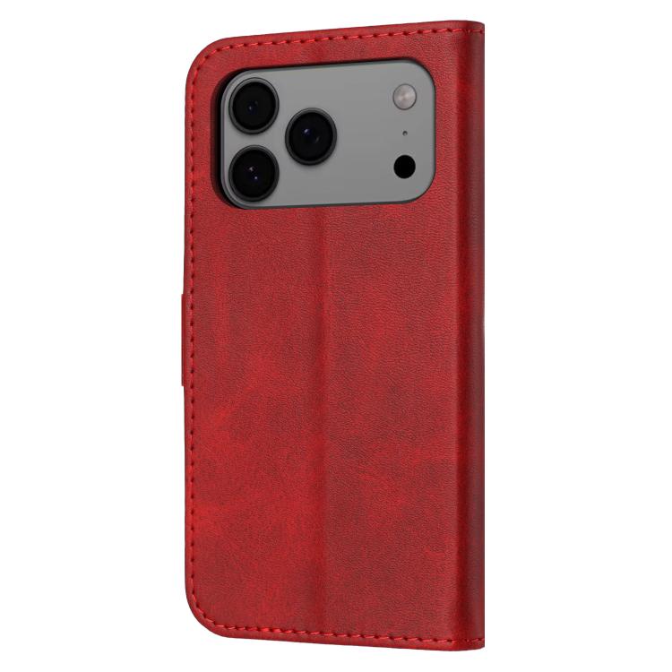 For iPhone 17 Pro Max Embossed Happy Cat Pattern Flip Leather Phone Case