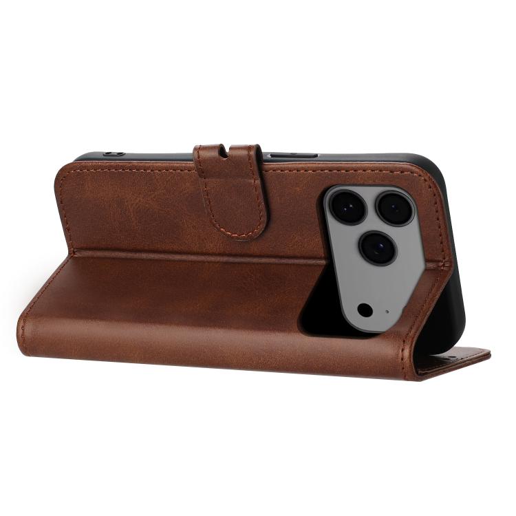 For iPhone 17 Pro Max Embossed Happy Cat Pattern Flip Leather Phone Case