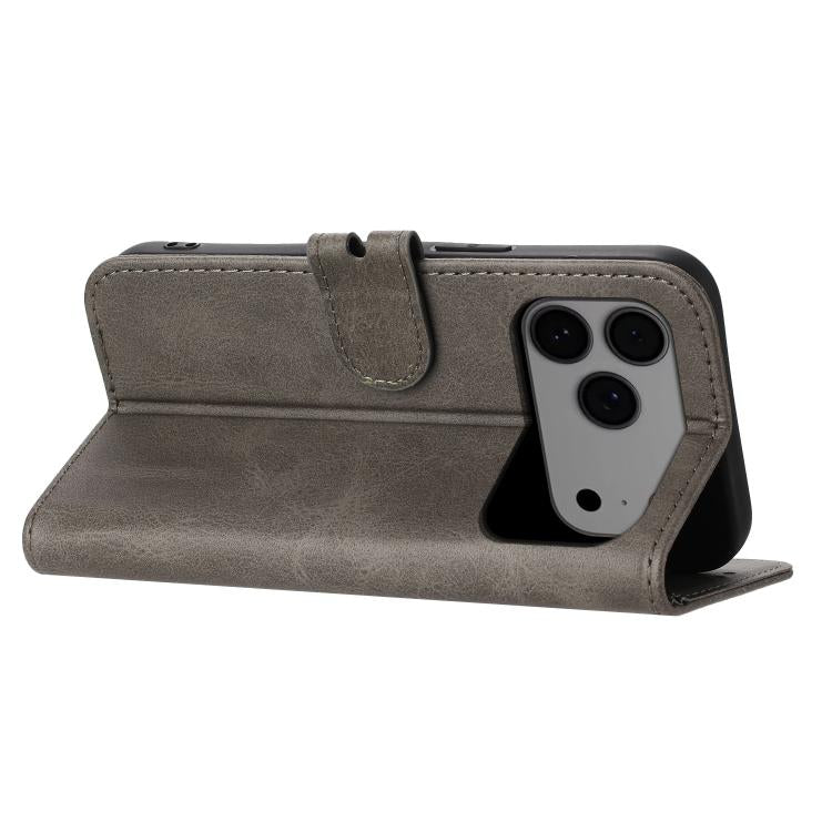For iPhone 17 Pro Max Embossed Happy Cat Pattern Flip Leather Phone Case