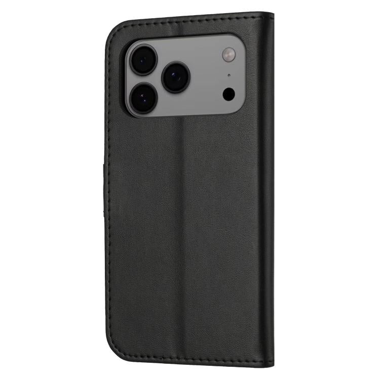For iPhone 17 Pro Max Embossed Happy Cat Pattern Flip Leather Phone Case
