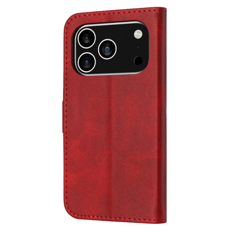 For iPhone 17 Pro Embossed Happy Cat Pattern Flip Leather Phone Case