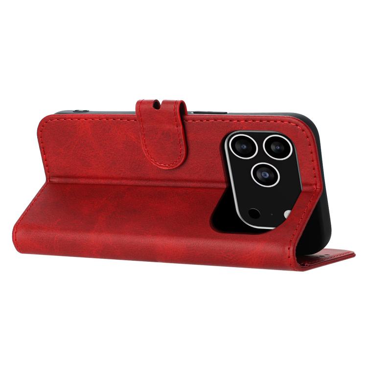 For iPhone 17 Pro Embossed Happy Cat Pattern Flip Leather Phone Case