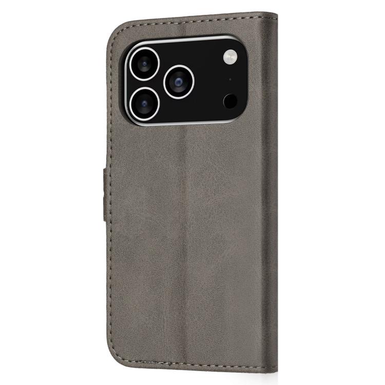 For iPhone 17 Pro Embossed Happy Cat Pattern Flip Leather Phone Case