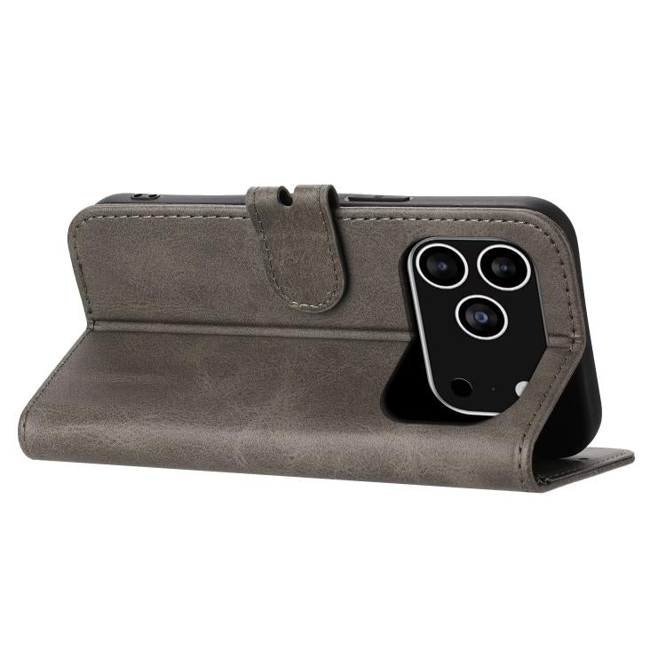 For iPhone 17 Pro Embossed Happy Cat Pattern Flip Leather Phone Case
