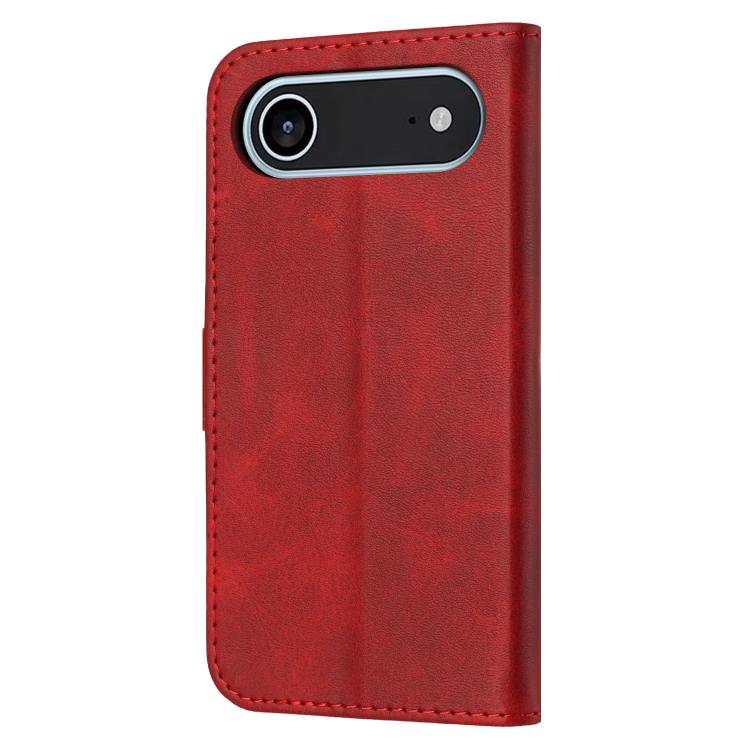 For iPhone Air Embossed Happy Cat Pattern Flip Leather Phone Case