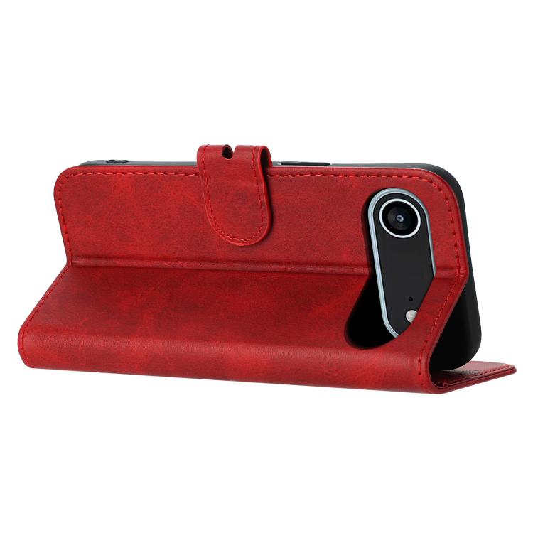 For iPhone Air Embossed Happy Cat Pattern Flip Leather Phone Case