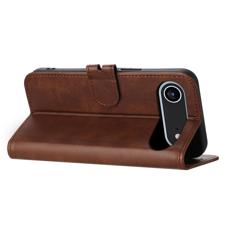 For iPhone Air Embossed Happy Cat Pattern Flip Leather Phone Case