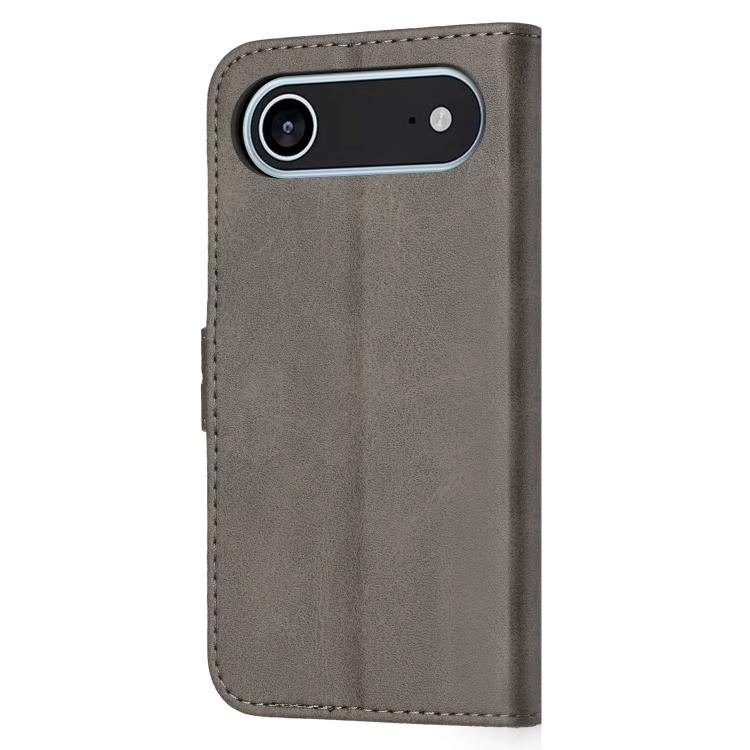 For iPhone Air Embossed Happy Cat Pattern Flip Leather Phone Case