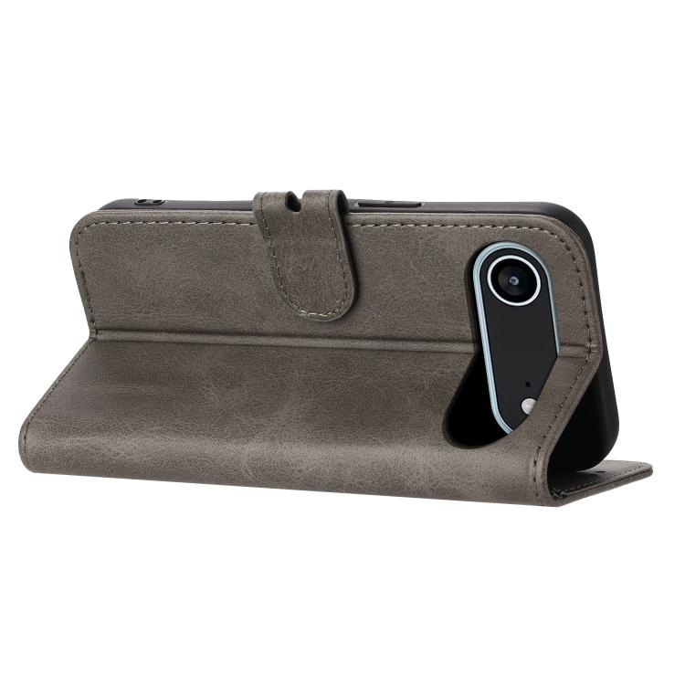 For iPhone Air Embossed Happy Cat Pattern Flip Leather Phone Case