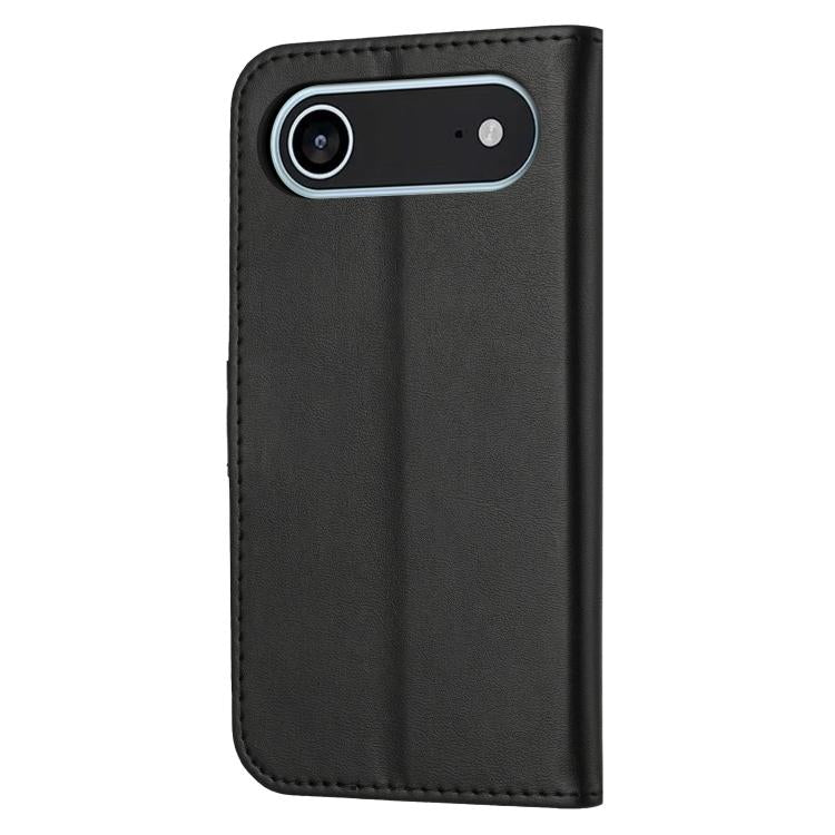 For iPhone Air Embossed Happy Cat Pattern Flip Leather Phone Case