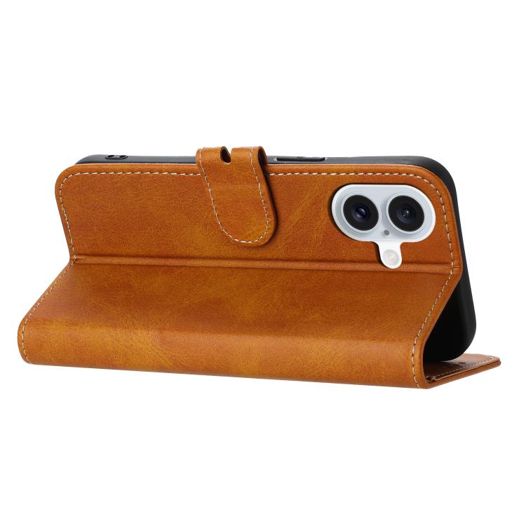 For iPhone 17 Embossed Happy Cat Pattern Flip Leather Phone Case