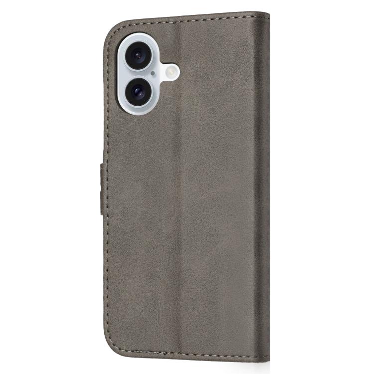 For iPhone 17 Embossed Happy Cat Pattern Flip Leather Phone Case