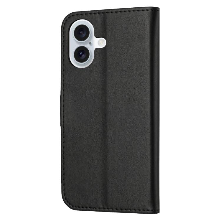 For iPhone 17 Embossed Happy Cat Pattern Flip Leather Phone Case