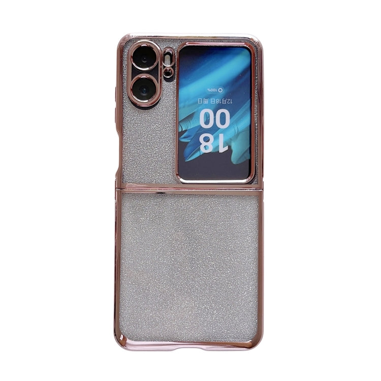 For OPPO Find N2 Flip Electroplating TPU Glitter Powder Phone Case