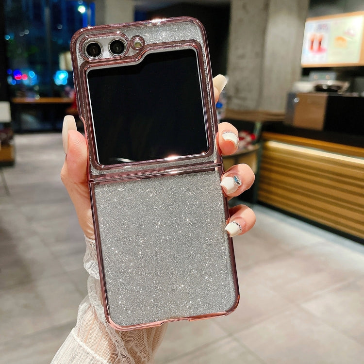 For Samsung Galaxy Z Flip5 Electroplating TPU Glitter Powder Phone Case
