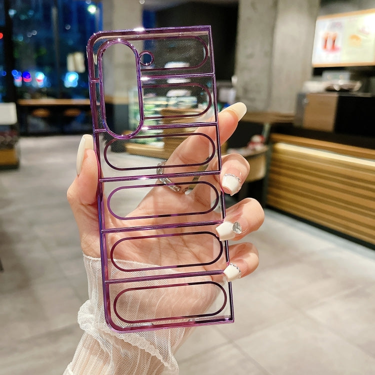 For Samsung Galaxy Z Fold5 Electroplating TPU Shield Phone Case