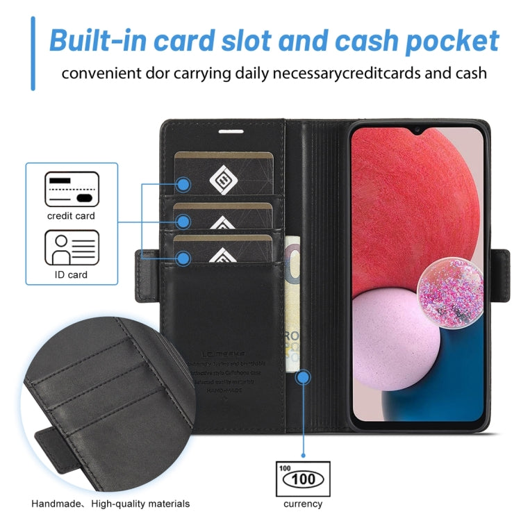 For Samsung Galaxy A13 4G/5G / A04 / A04s LC.IMEEKE Skin-friendly Card Slots Leather Phone Case