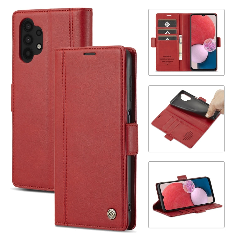 For Samsung Galaxy A13 4G/5G / A04 / A04s LC.IMEEKE Skin-friendly Card Slots Leather Phone Case