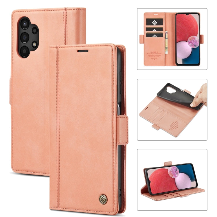 For Samsung Galaxy A13 4G/5G / A04 / A04s LC.IMEEKE Skin-friendly Card Slots Leather Phone Case