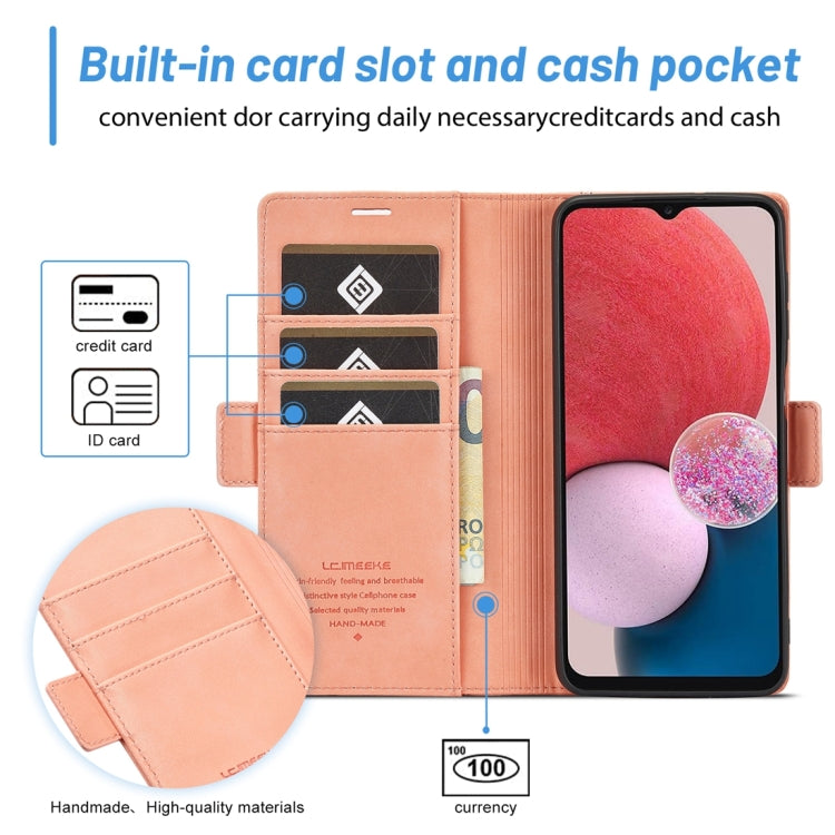 For Samsung Galaxy A13 4G/5G / A04 / A04s LC.IMEEKE Skin-friendly Card Slots Leather Phone Case