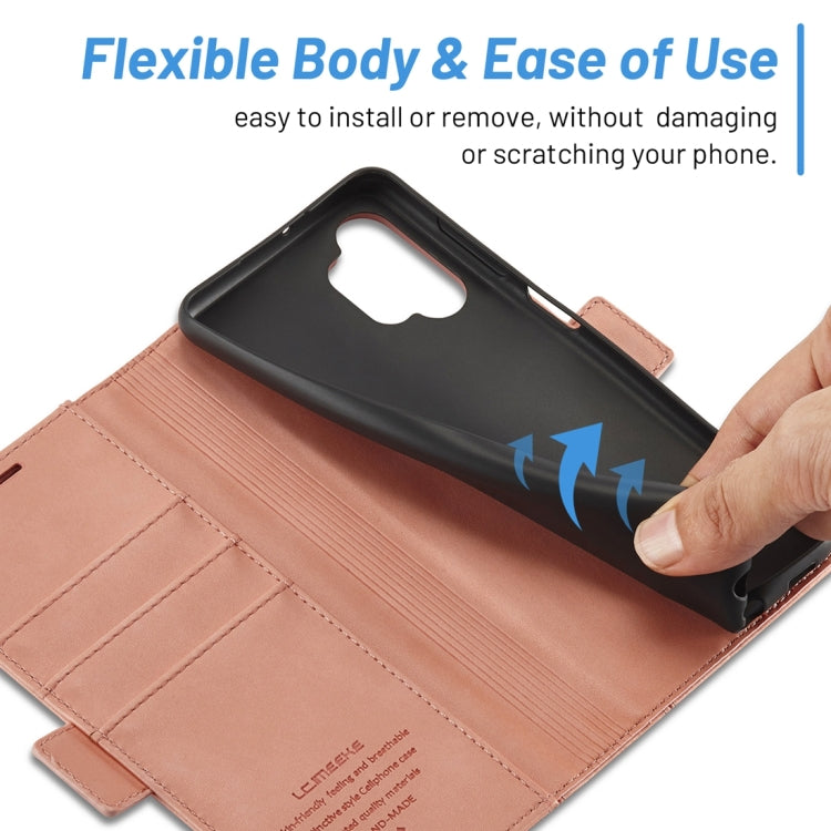 For Samsung Galaxy A13 4G/5G / A04 / A04s LC.IMEEKE Skin-friendly Card Slots Leather Phone Case
