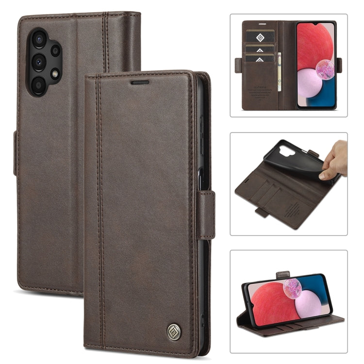 For Samsung Galaxy A13 4G/5G / A04 / A04s LC.IMEEKE Skin-friendly Card Slots Leather Phone Case
