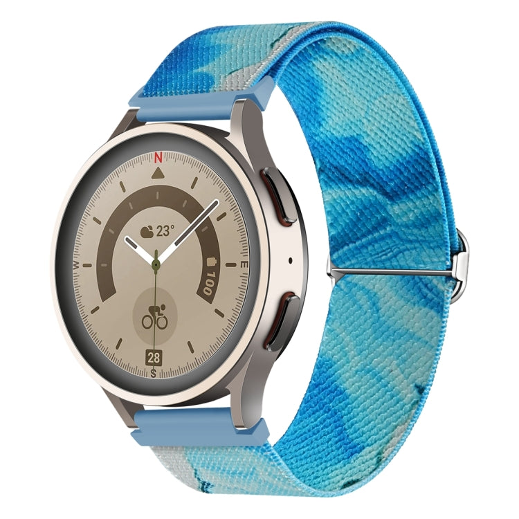 For Coros Apex Pro / Apex 46mm 22mm Painted Colorful Nylon Woven Buckle Watch Band
