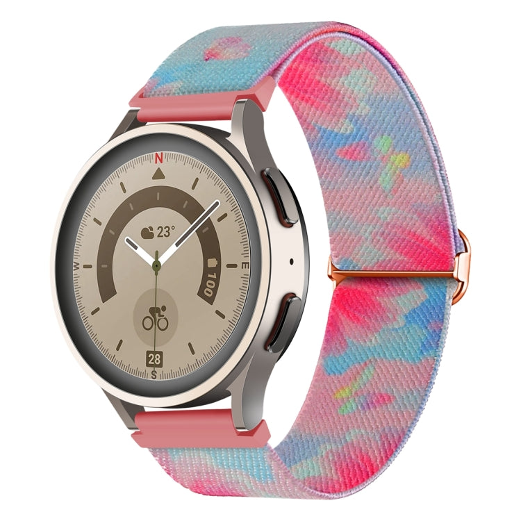 For Coros Apex Pro / Apex 46mm 22mm Painted Colorful Nylon Woven Buckle Watch Band
