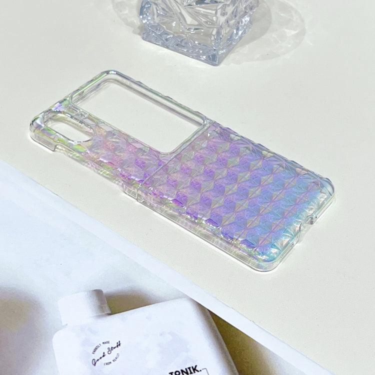 For OPPO Find N2 Flip Colorful Diamond Texture PC Phone Case