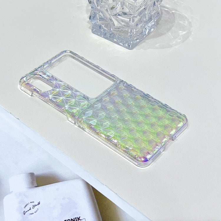 For OPPO Find N2 Flip Colorful Diamond Texture PC Phone Case