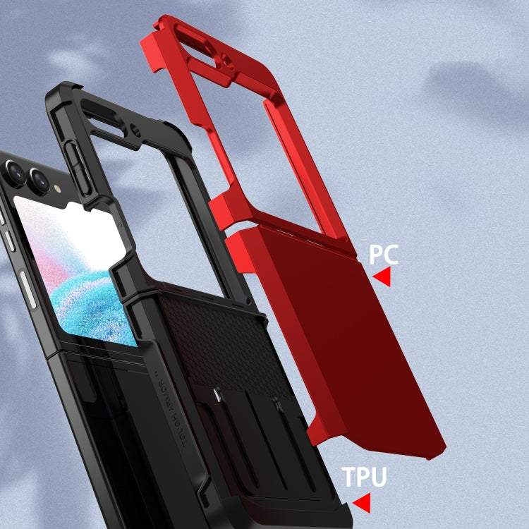 For Samsung Galaxy Z Flip5 SGP Armor 2 in 1 Color Contrast TPU Hybrid PC Phone Case