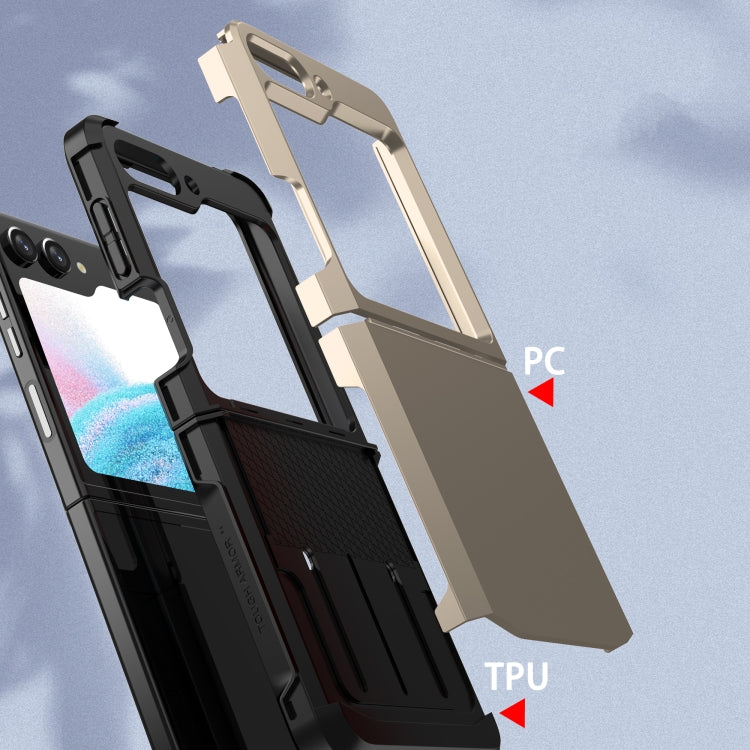 For Samsung Galaxy Z Flip5 SGP Armor 2 in 1 Color Contrast TPU Hybrid PC Phone Case
