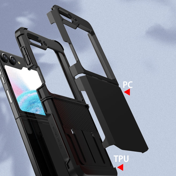 For Samsung Galaxy Z Flip5 SGP Armor 2 in 1 Color Contrast TPU Hybrid PC Phone Case