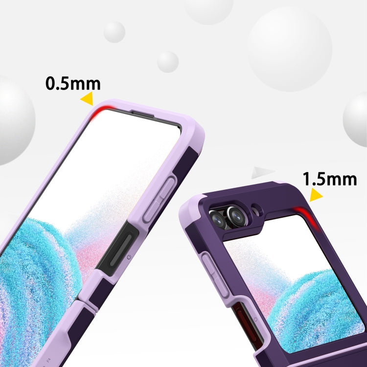 For Samsung Galaxy Z Flip5 SGP Armor 2 in 1 Color Contrast TPU Hybrid PC Phone Case