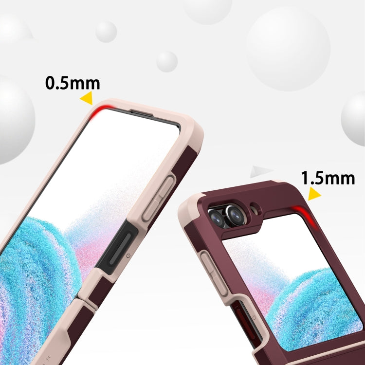 For Samsung Galaxy Z Flip5 SGP Armor 2 in 1 Color Contrast TPU Hybrid PC Phone Case