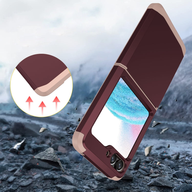 For Samsung Galaxy Z Flip5 SGP Armor 2 in 1 Color Contrast TPU Hybrid PC Phone Case