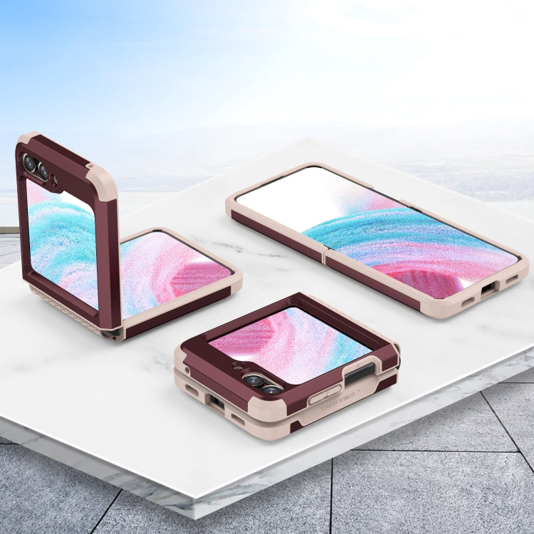 For Samsung Galaxy Z Flip5 SGP Armor 2 in 1 Color Contrast TPU Hybrid PC Phone Case