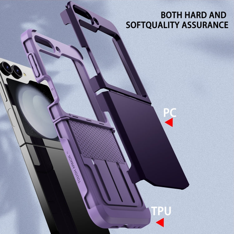 For Samsung Galaxy Z Flip6 / Flip7 FE SGP Armor 2 in 1 Color Contrast TPU Hybrid PC Phone Case