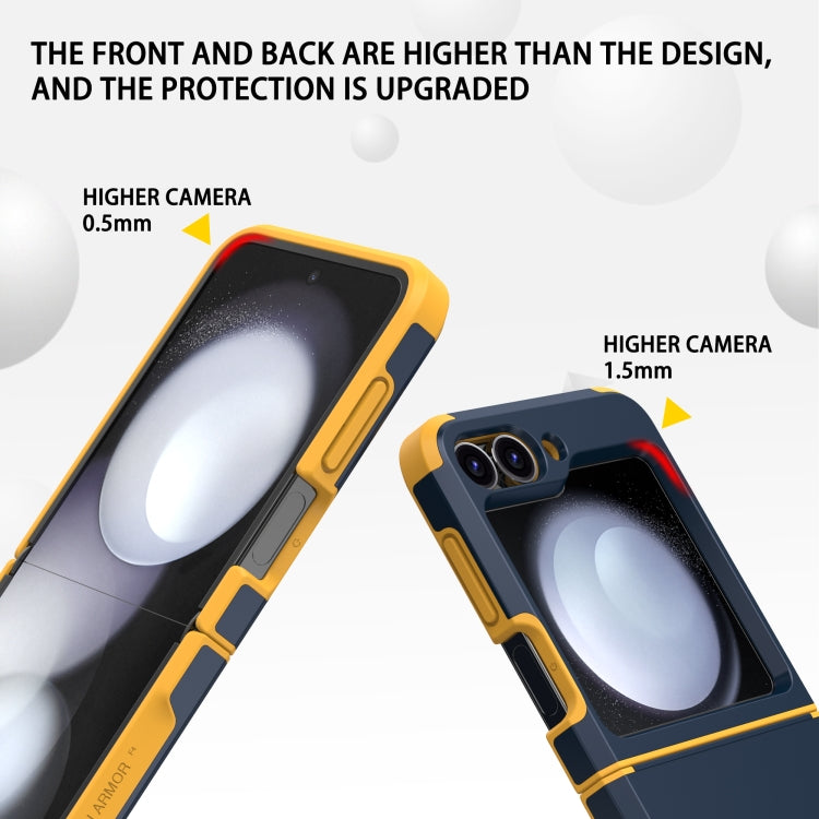 For Samsung Galaxy Z Flip6 / Flip7 FE SGP Armor 2 in 1 Color Contrast TPU Hybrid PC Phone Case